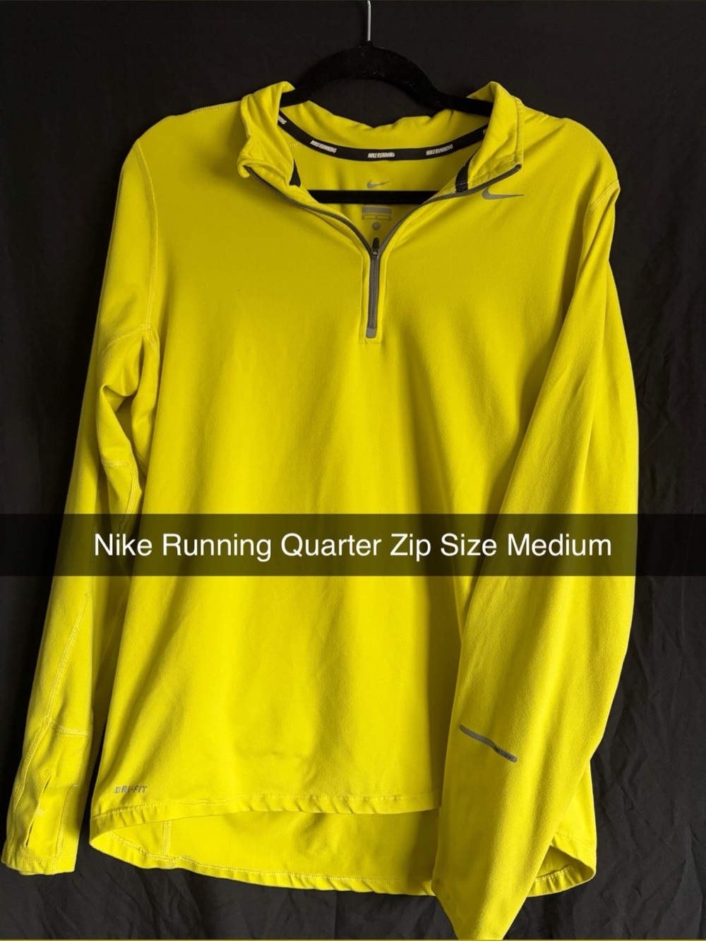 Nike Men’s Quarter-Zip Running Top - High-Vis Yellow